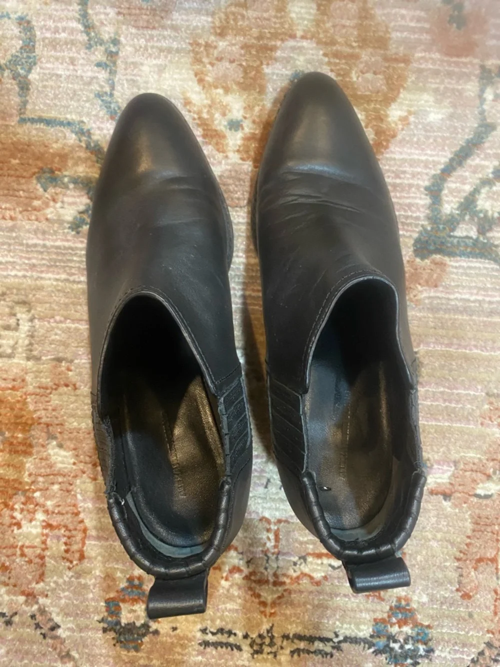 Alexander Wang Kori ankle boots featuring a distinct metallic cutout block heel - Picture 4 of 14